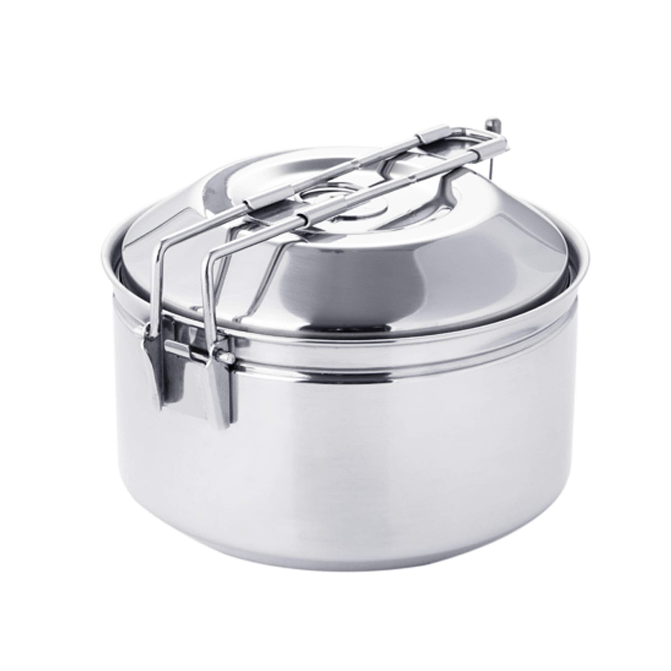 Portable Stainless Steel Camping Kettle for Campfire Cooking
