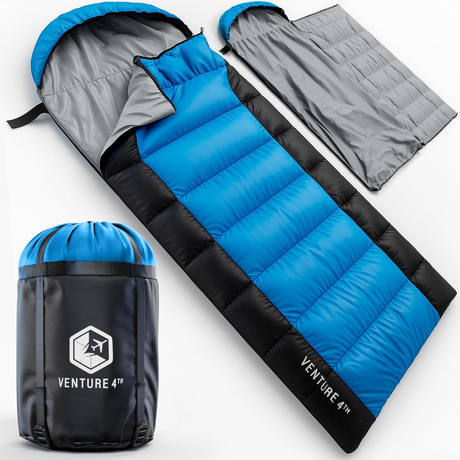 XXL All-Season Camping Sleeping Bag for Adults and Kids