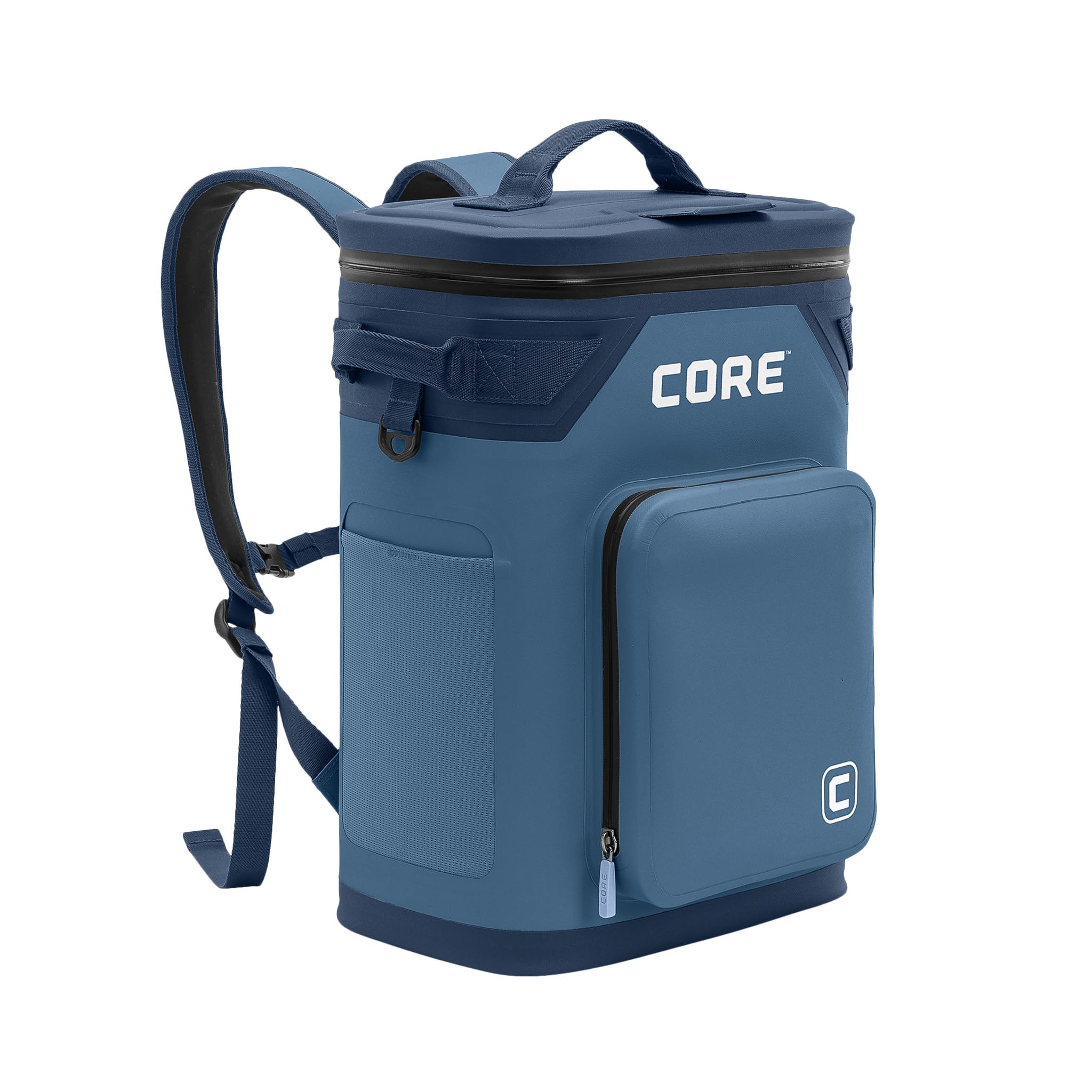 CORE Magnetic Leak Proof Soft Cooler with Waterproof Zipper | Insulated Bag Portable Ice Chest Box | Best Soft Cooler for Food & Beverages for Tailgating, Car Camping, Travel, and Family Beach Picnics