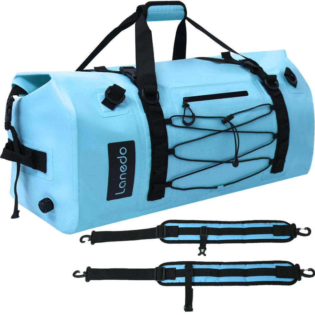 Lanedo 80L Dry Bag Large Waterproof Bag Roll-Top Heavy Duty Fishing Duffel Bag with Durable Straps & Handles for Kayaking Paddle boarding Boating Rafting Fishing