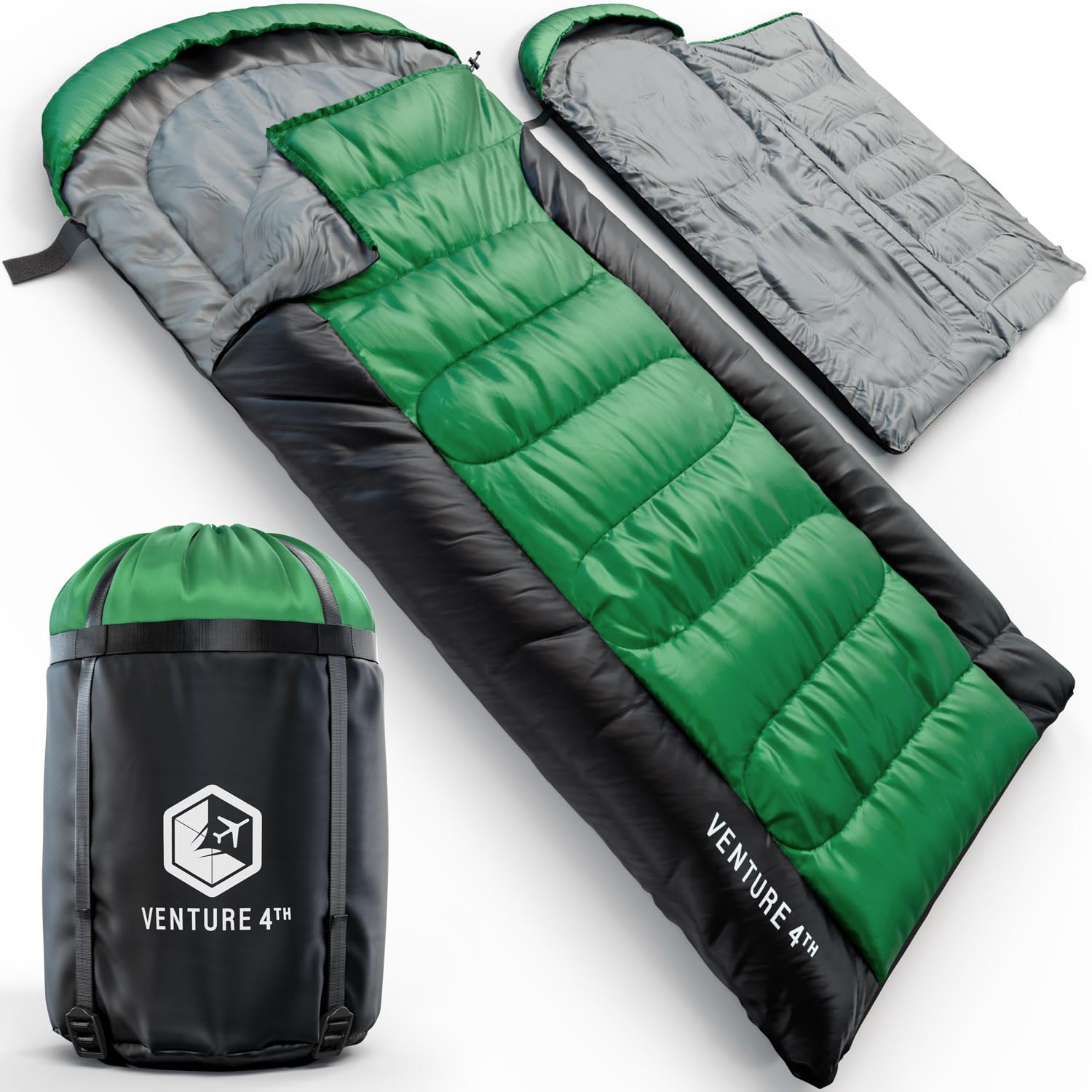 XXL All-Season Camping Sleeping Bag for Adults and Kids