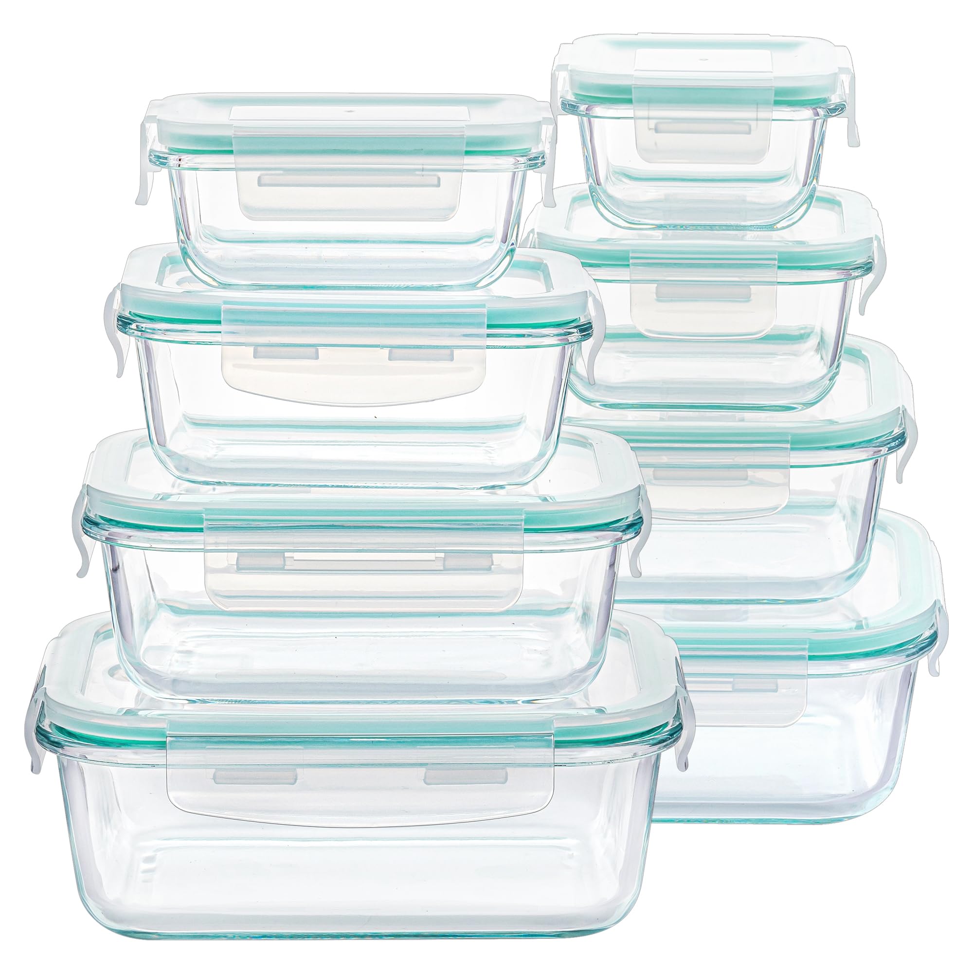 Vtopmart 8 Pack Glass Food Storage Containers with Lids