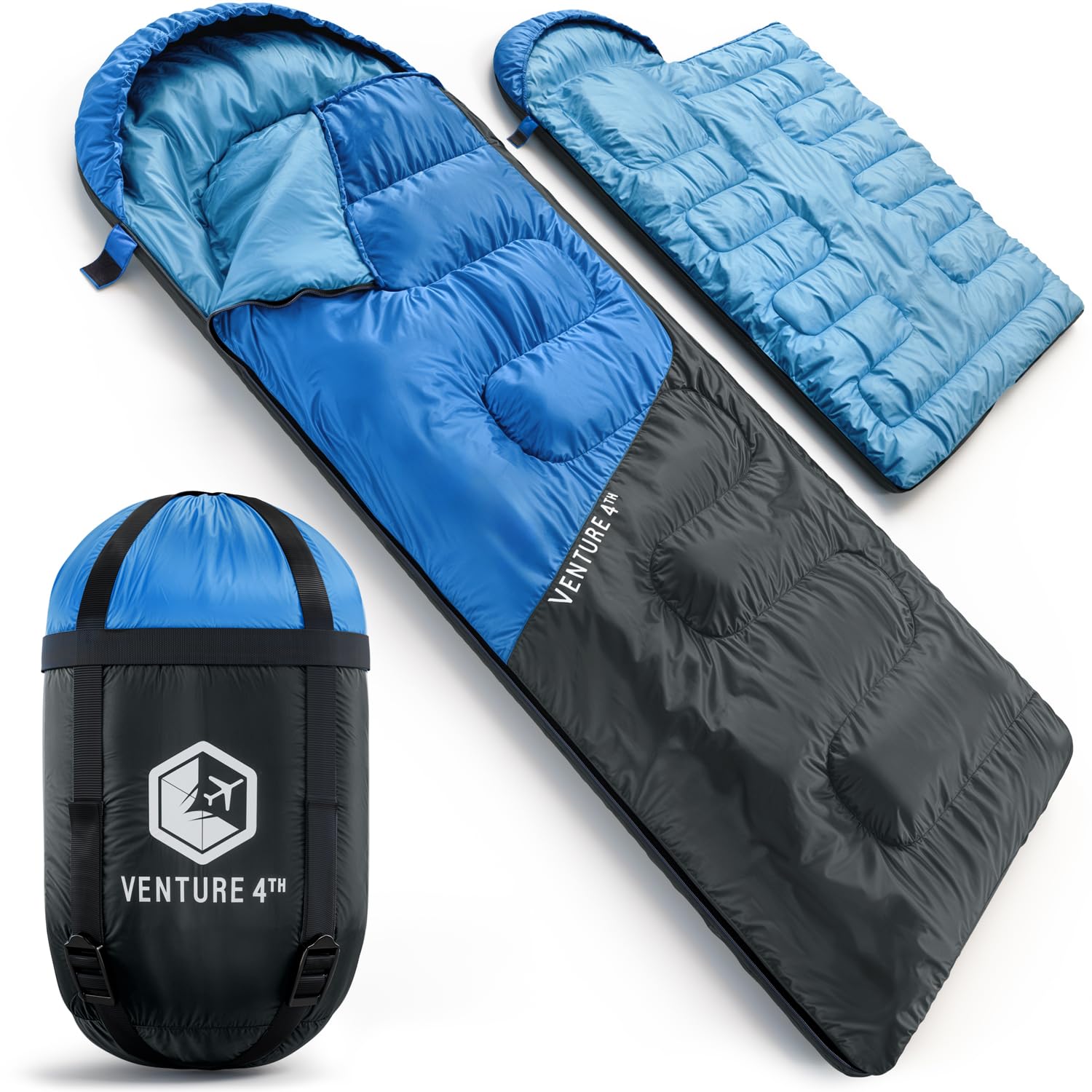 XXL All-Season Camping Sleeping Bag for Adults and Kids