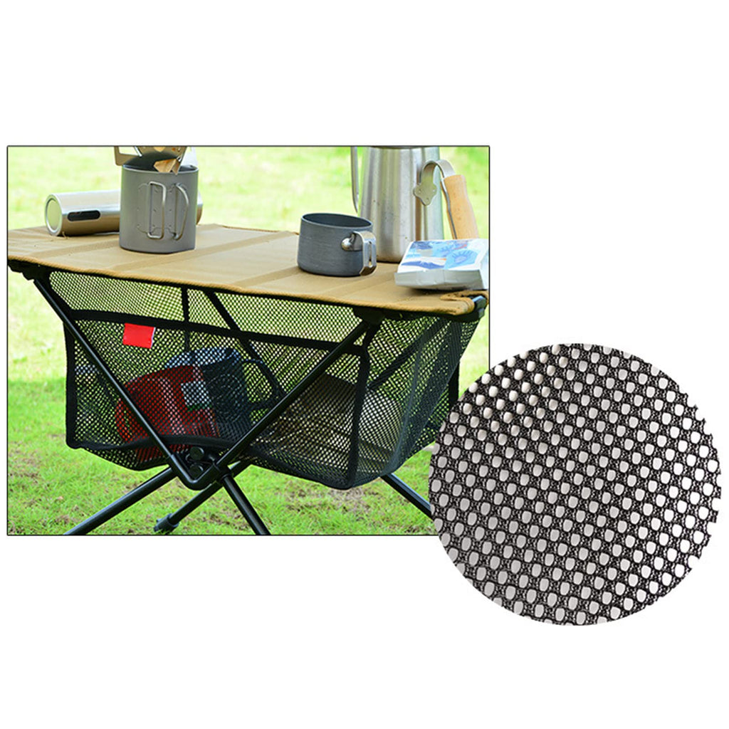 DIIOOMIEEU Outdoor Foldable Table Net Bag, Fine Knitted Thick Net Storage Bag, Under Desk Bag Portable Desk Bag