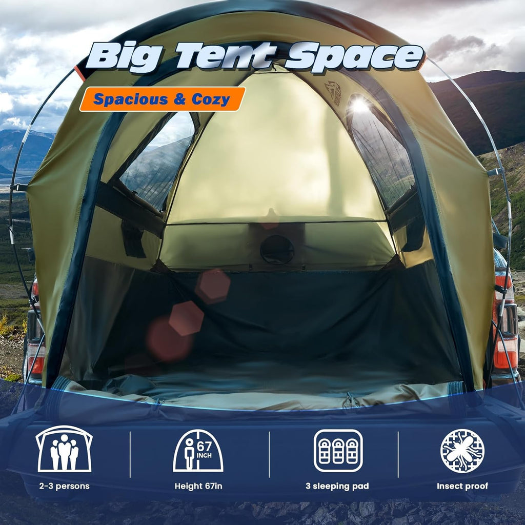 WildFinder Truck Bed Tent, Pickup Truck Tents for Camping 5.5-6.0 FT Bed