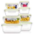 Vtopmart 8 Pack Glass Food Storage Containers with Lids