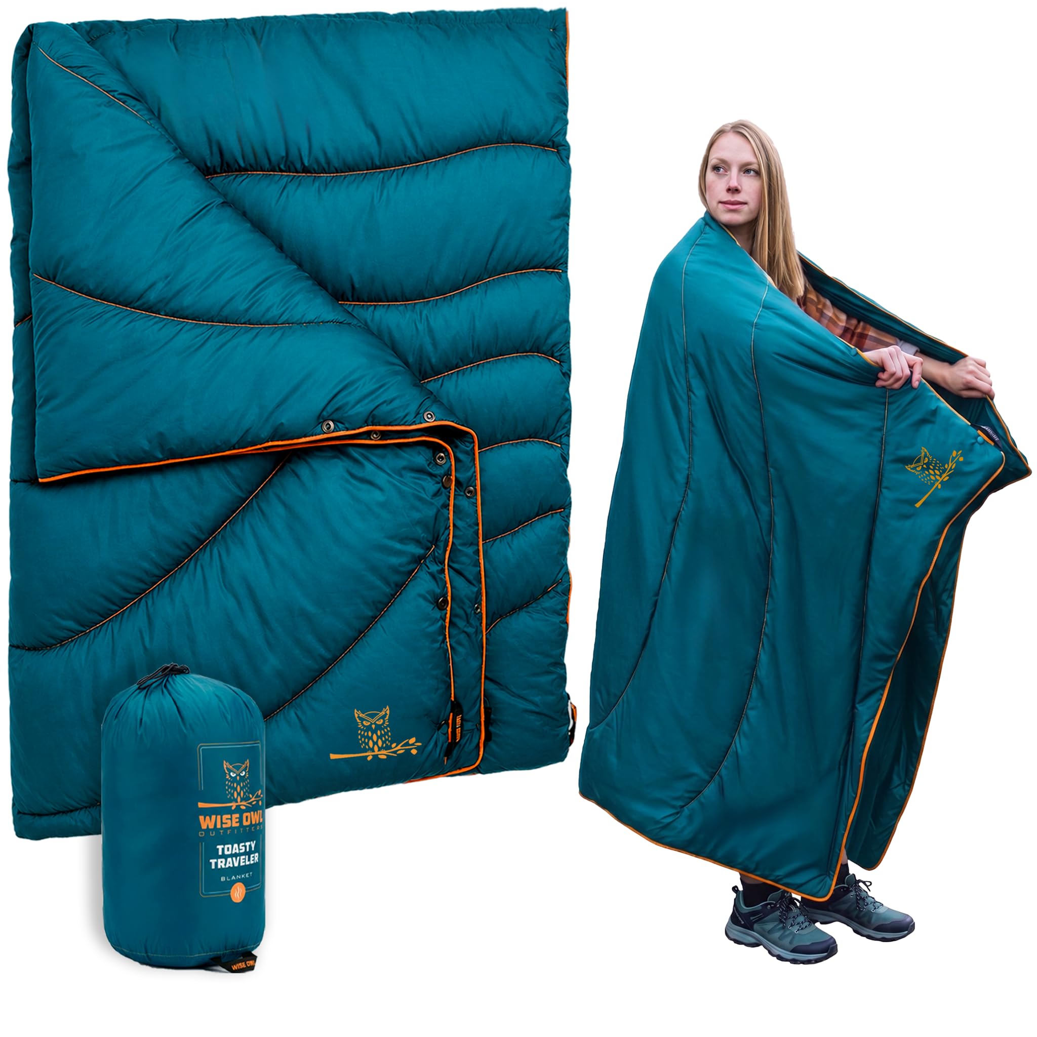 Packable Waterproof Insulated Camping Quilt for Outdoors