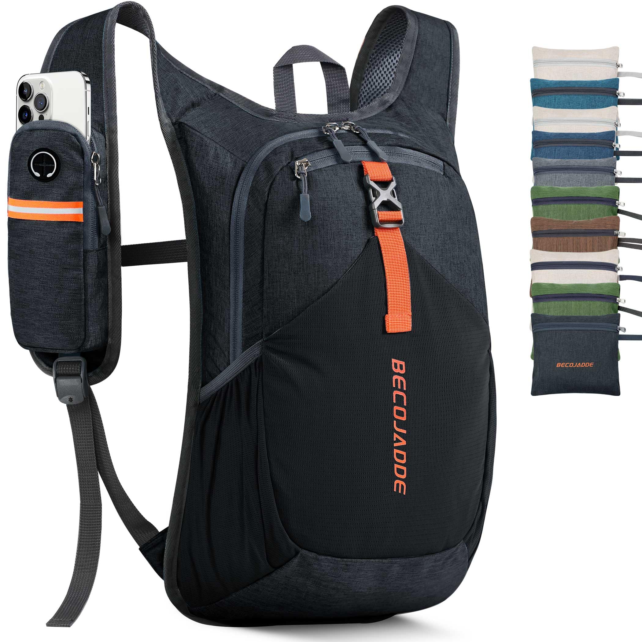 BECOJADDE 15L/ 20L Small Hiking Backpack for Men Women Foldable Light Back Pack Hiking Daypack for Travel Camping