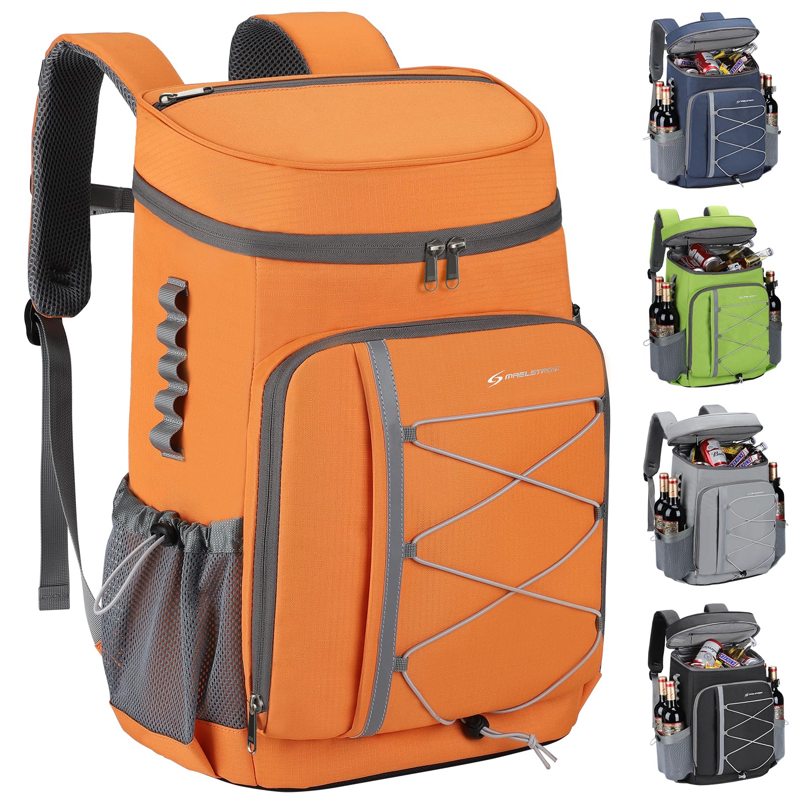 Maelstrom 35/50Can Insulated Cooler Backpack, Leakproof Soft Lunch Ice Bag