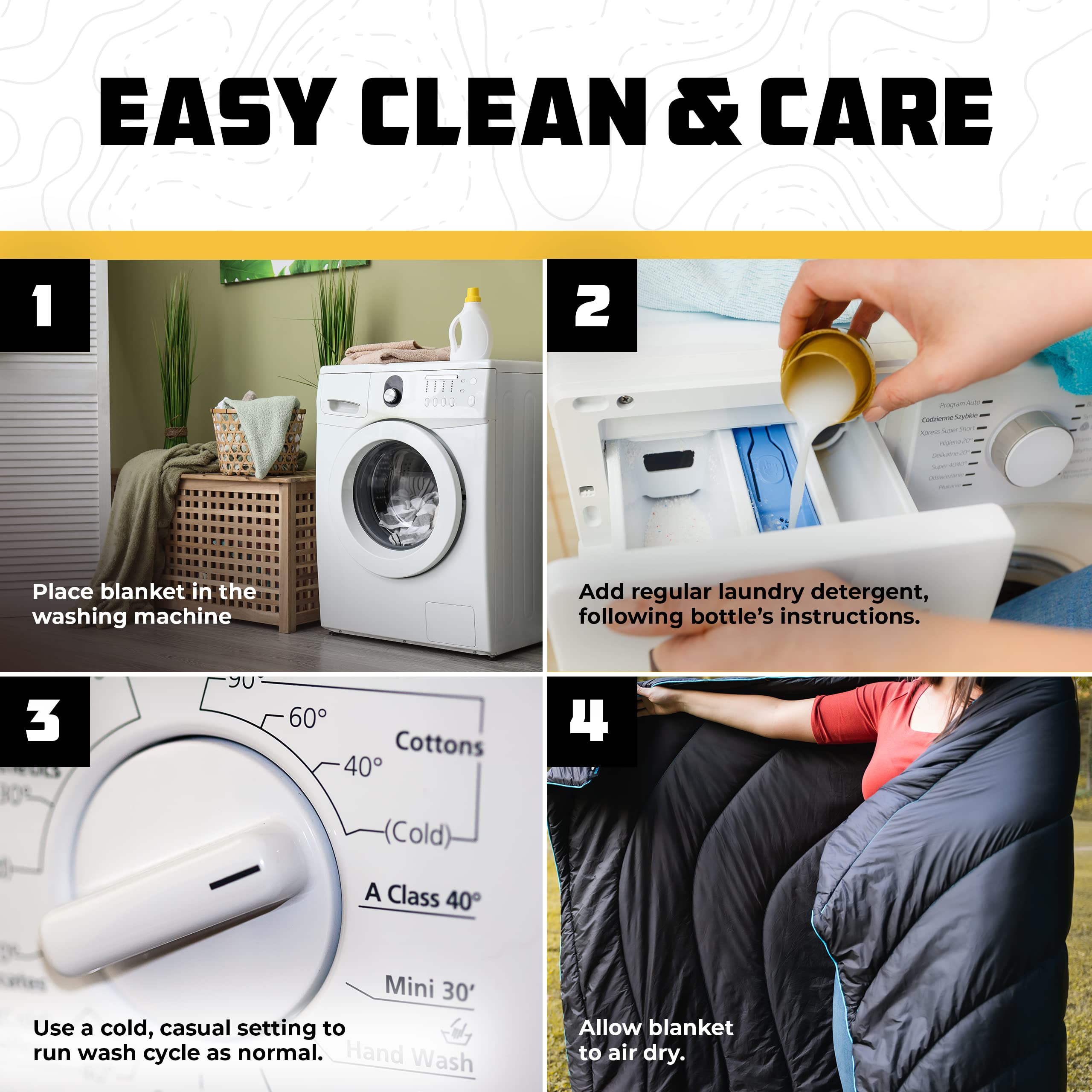 Wise Owl Outfitters Packable & Waterproof Warm Camping Quilt - Outdoor Blanket for Stadium, Backpacking, Travel, and Hiking