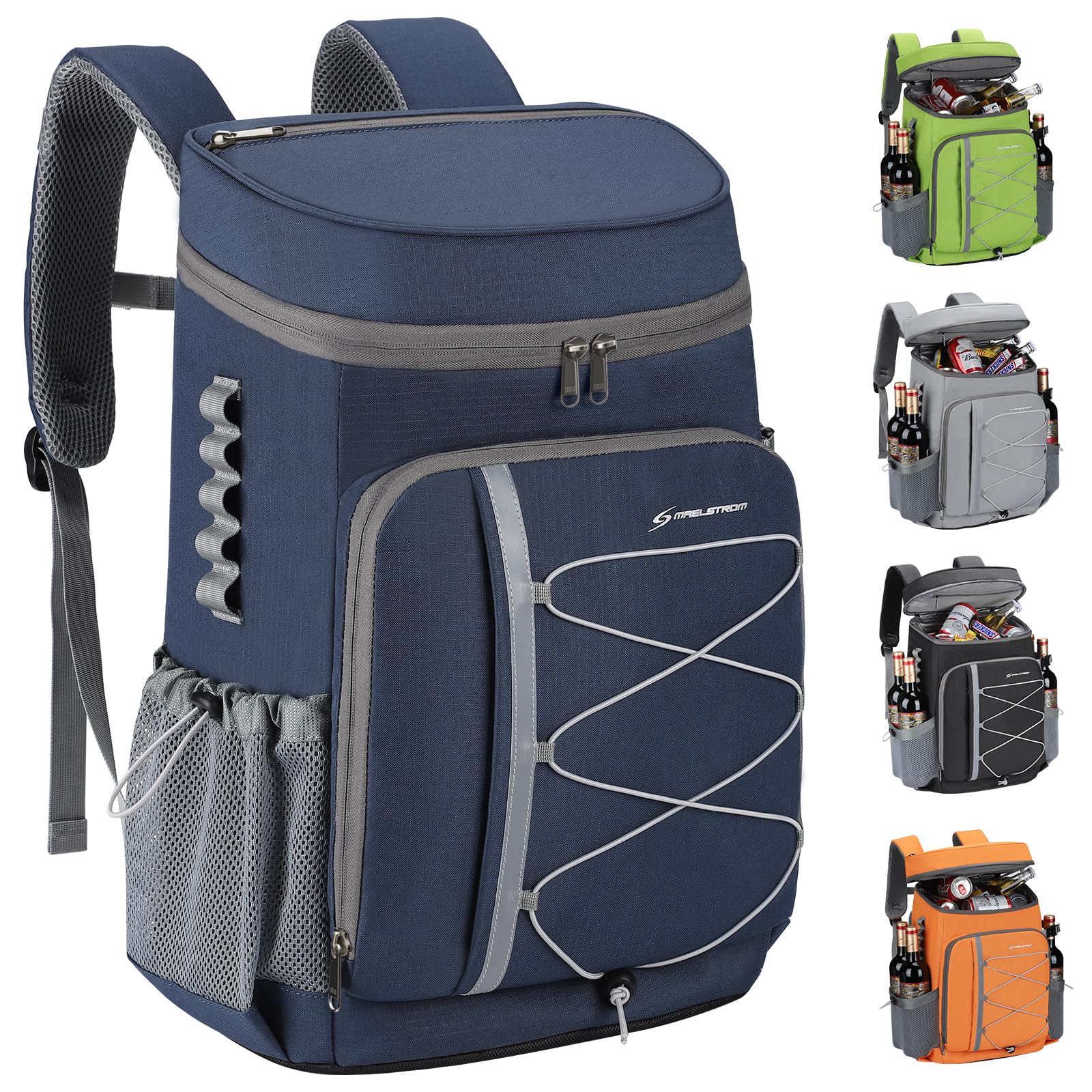 Maelstrom 35/50Can Insulated Cooler Backpack, Leakproof Soft Lunch Ice Bag