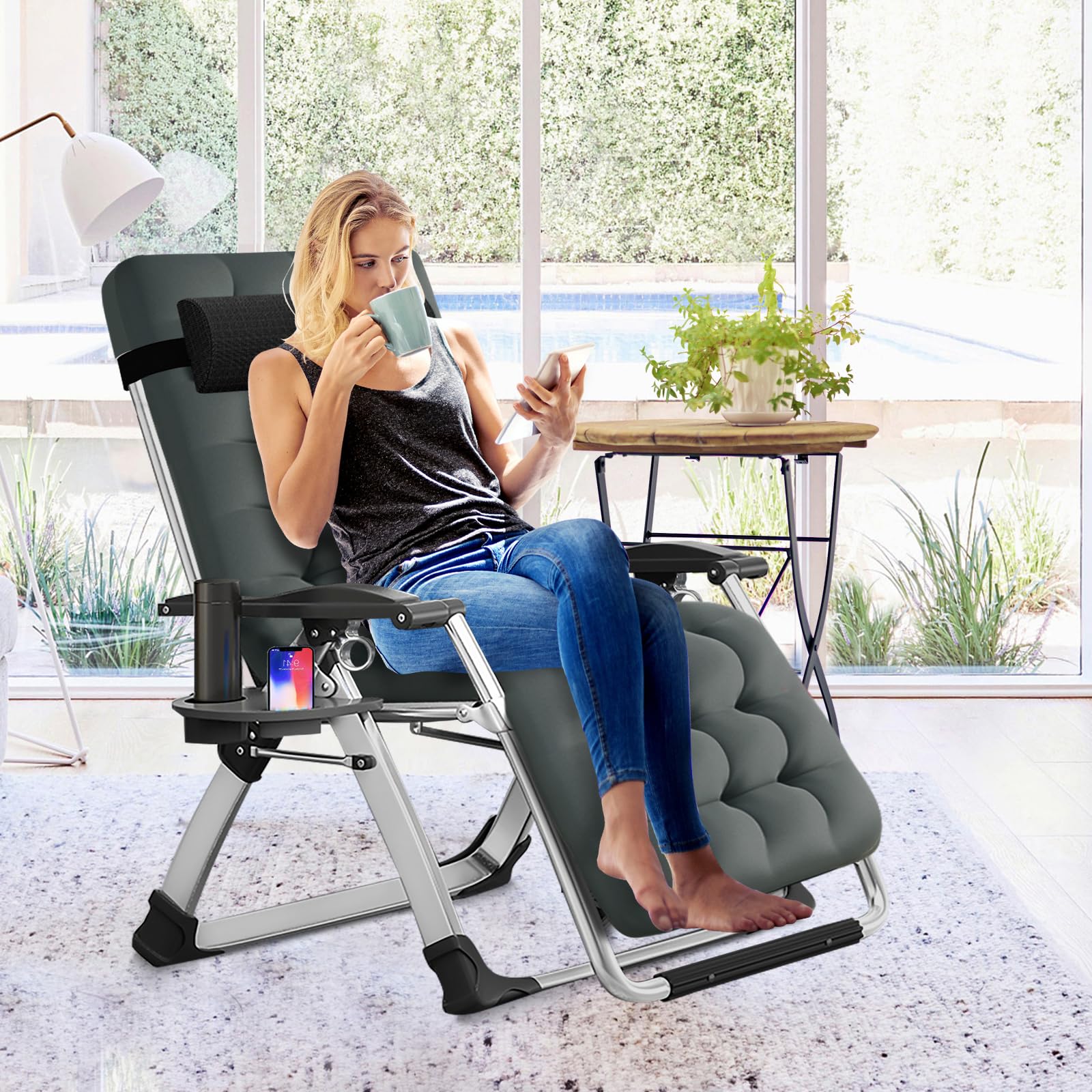 Slsy Zero Gravity Chair, Reclining Lounge Chair for Indoor and Outdoor