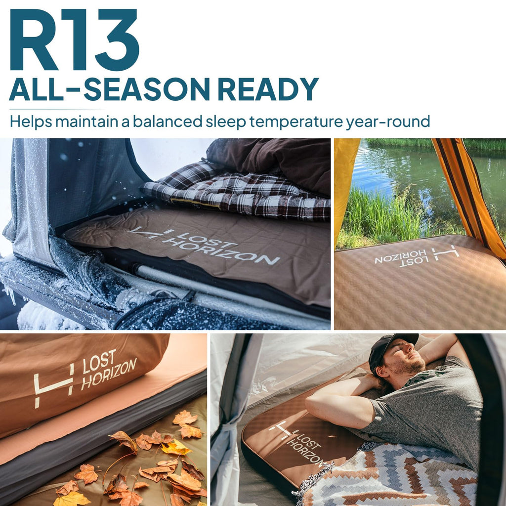 Lost Horizon Air & Foam Camping Mattress, Self-Inflating Sleeping Pad