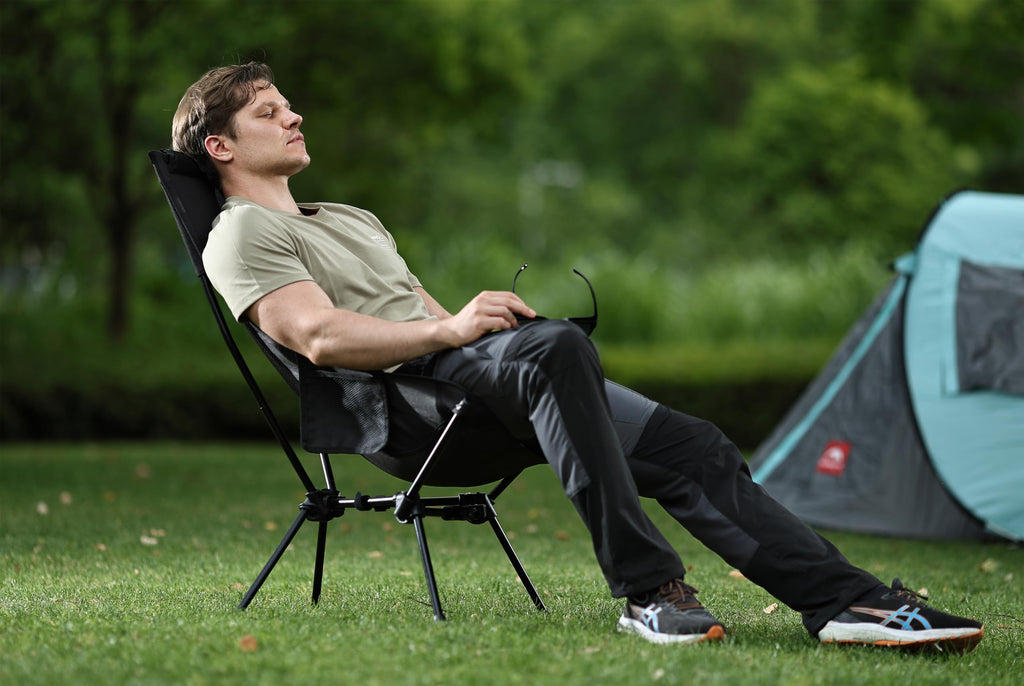 MARCHWAY Lightweight Portable Camping Chair, Stable Foldable Compact for Outdoor Camp, Travel, Beach, Picnic, Festival, Hiking, Backpacking