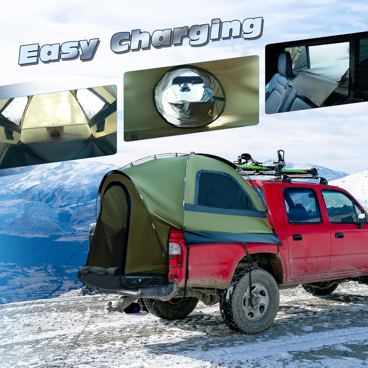 WildFinder Truck Bed Tent, Pickup Truck Tents for Camping 5.5-6.0 FT Bed