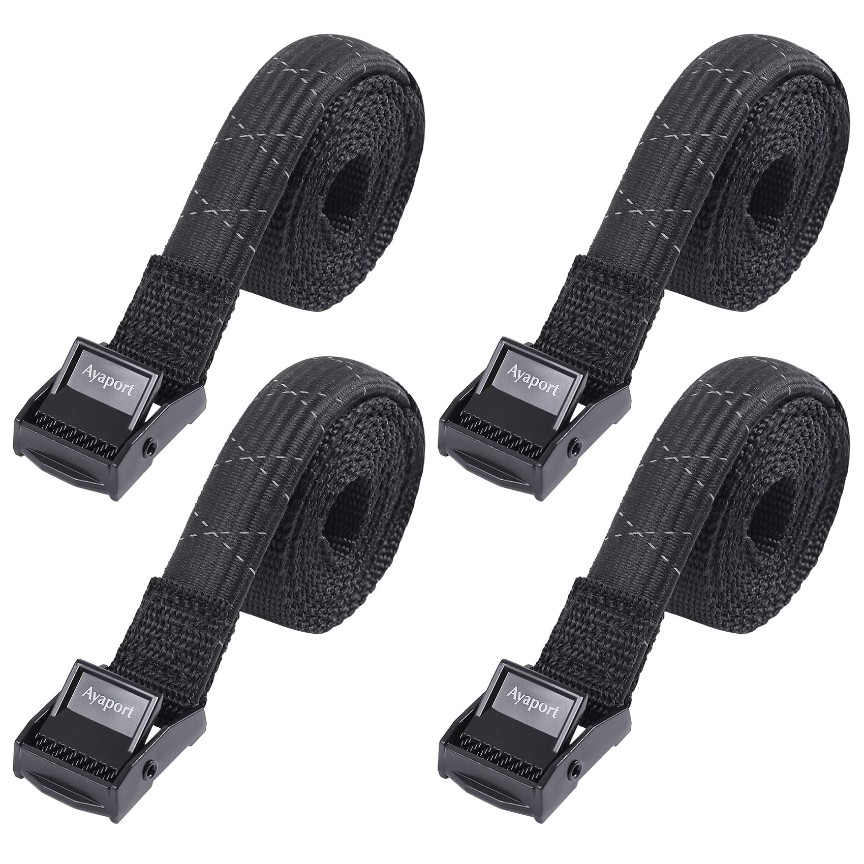 Ayaport Lashing Straps with Buckles Adjustable Cam Buckle Tie Down Cinch Strap