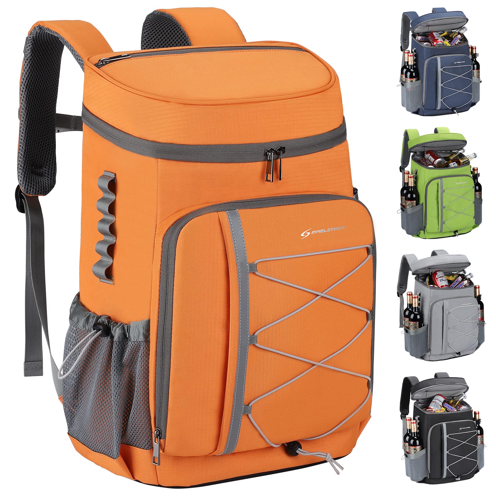 Maelstrom 35/50Can Insulated Cooler Backpack, Leakproof Soft Lunch Ice Bag
