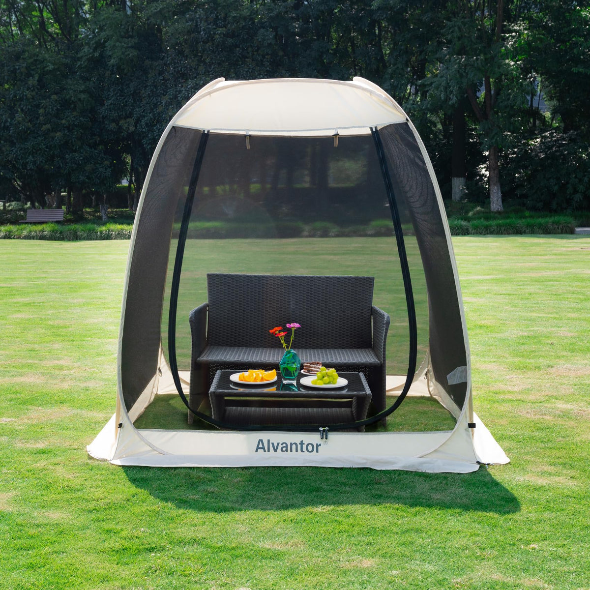 Instant Pop-Up Screen House with Mosquito Netting and UPF 50+