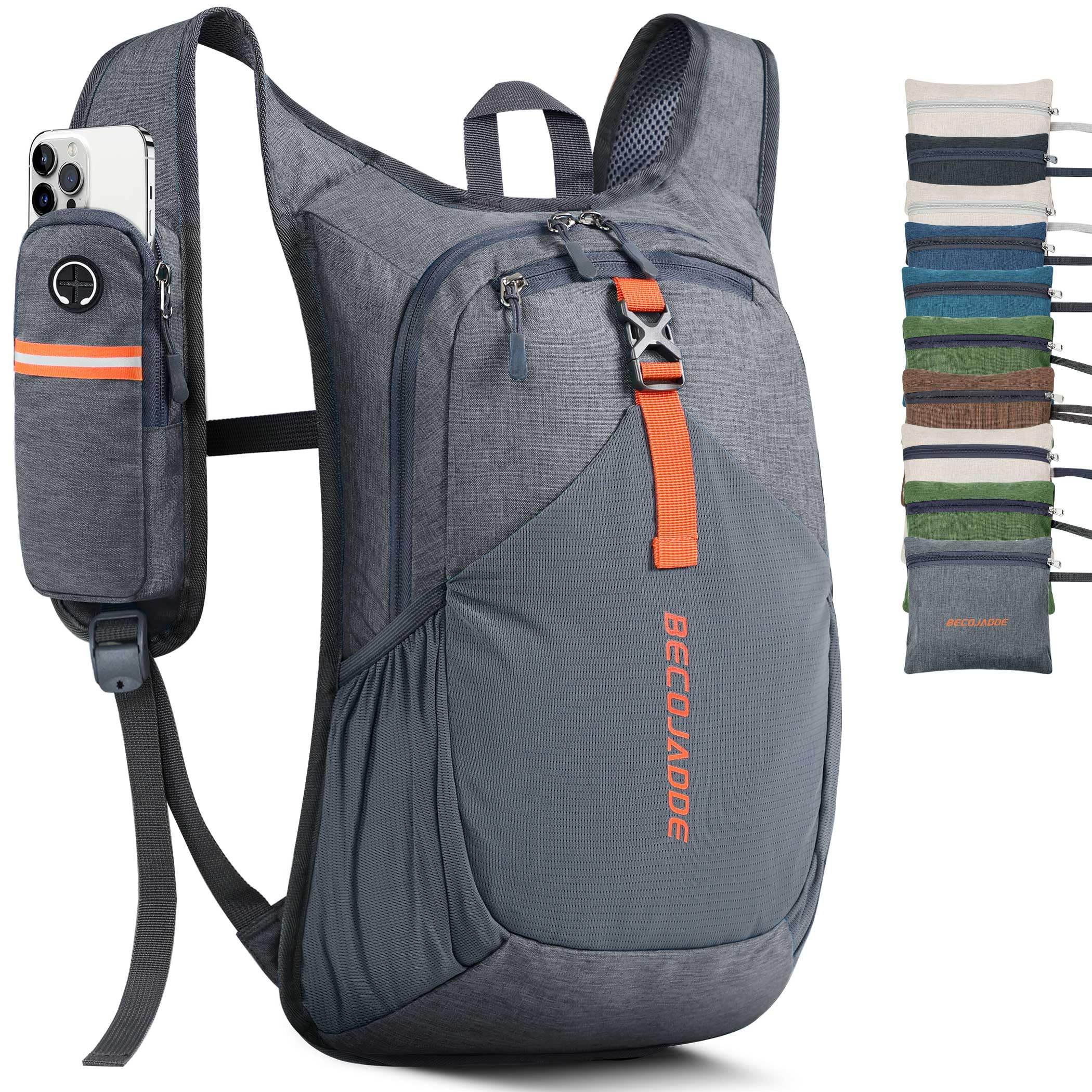 BECOJADDE 15L/ 20L Small Hiking Backpack for Men Women Foldable Light Back Pack Hiking Daypack for Travel Camping