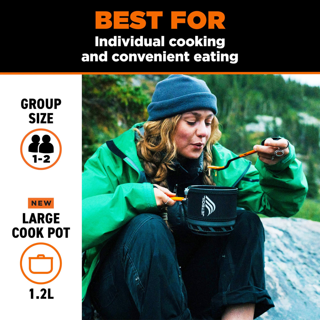 Jetboil TrailCook 1.2L Camping and Backpacking Stove Cooking System with Adjustable Heat Control, New for 2026