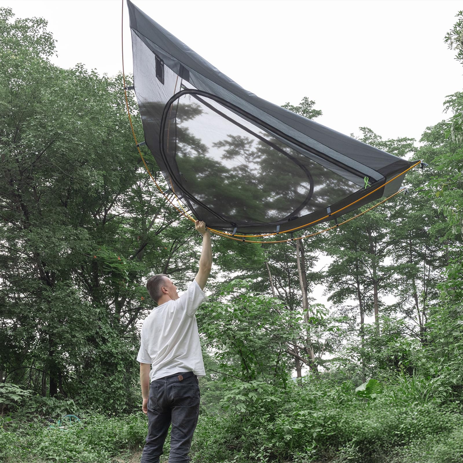 Night Cat 2-Persons Backpacking Tent: Waterproof Lightweight Camping Tent for Two People Hiking Outdoor Mountain with Aluminum Poles and Rainfly Green