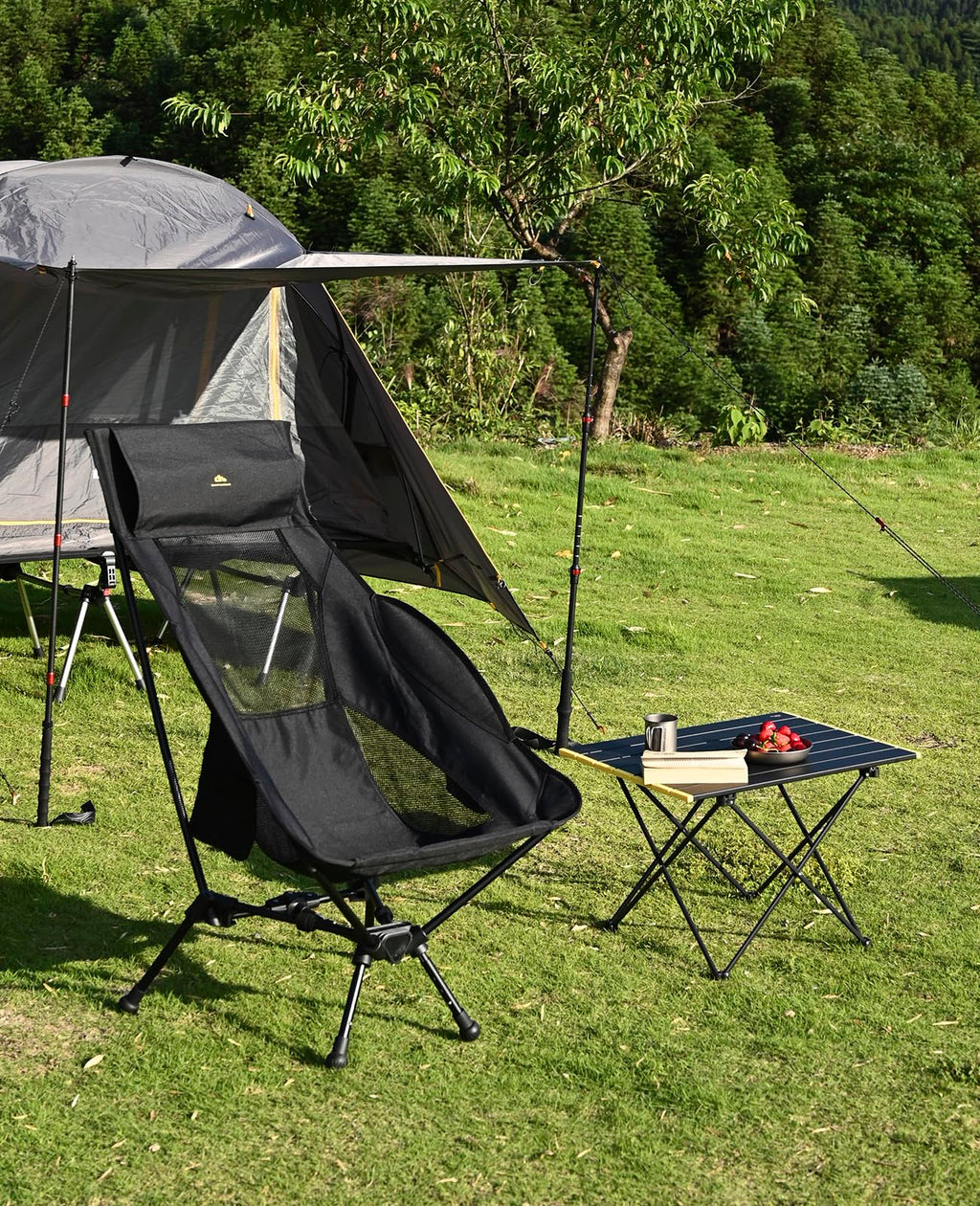 iClimb Ultralight Compact Camping Folding Table with Carry Bag