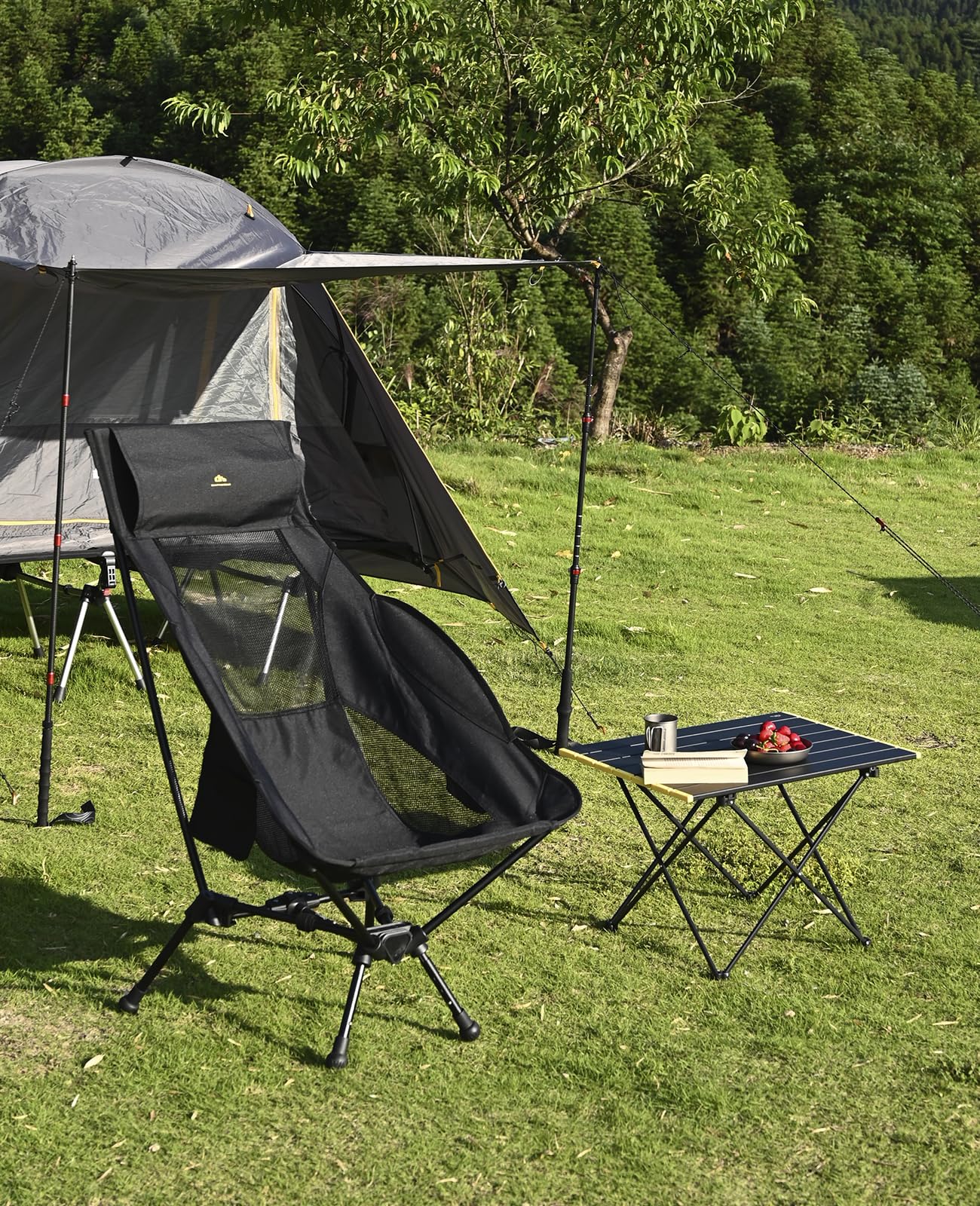 iClimb Ultralight Compact Camping Folding Table with Carry Bag